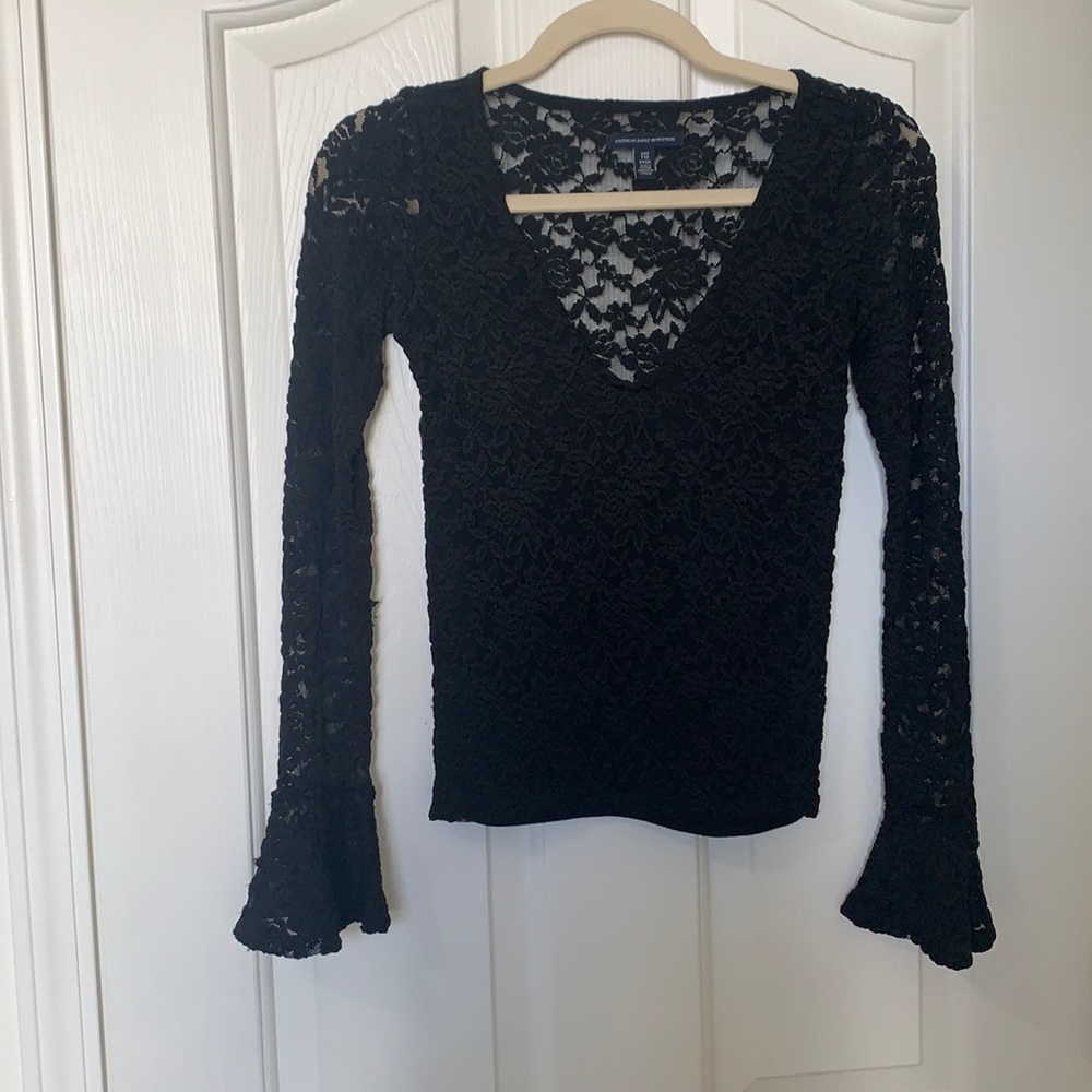 Black lace top